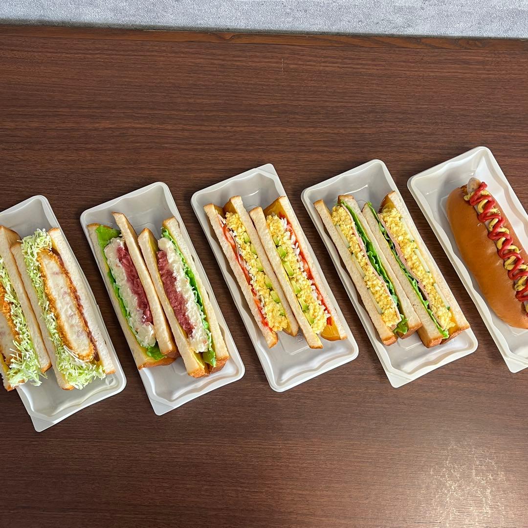 食品サンプル　サンドイッチ　ホットドッグのセット