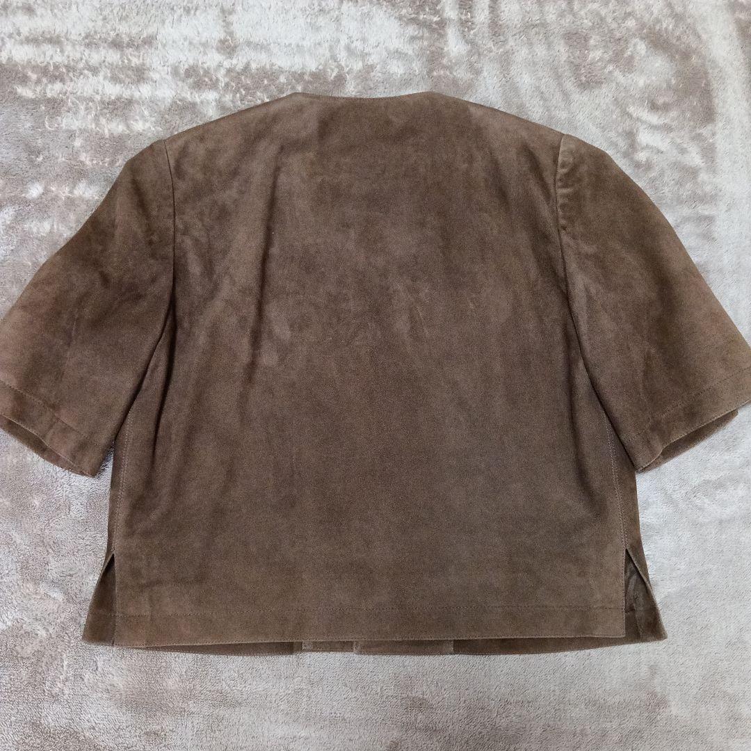 ラルフローレン　Ralph　Lauren　半袖ジャケット　羊革　スエード