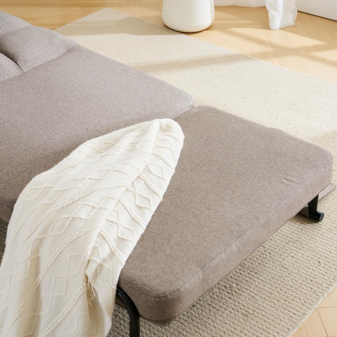 ソファベッド折りたたみ3WAYファブリックウチソファー け カウチリクライニング