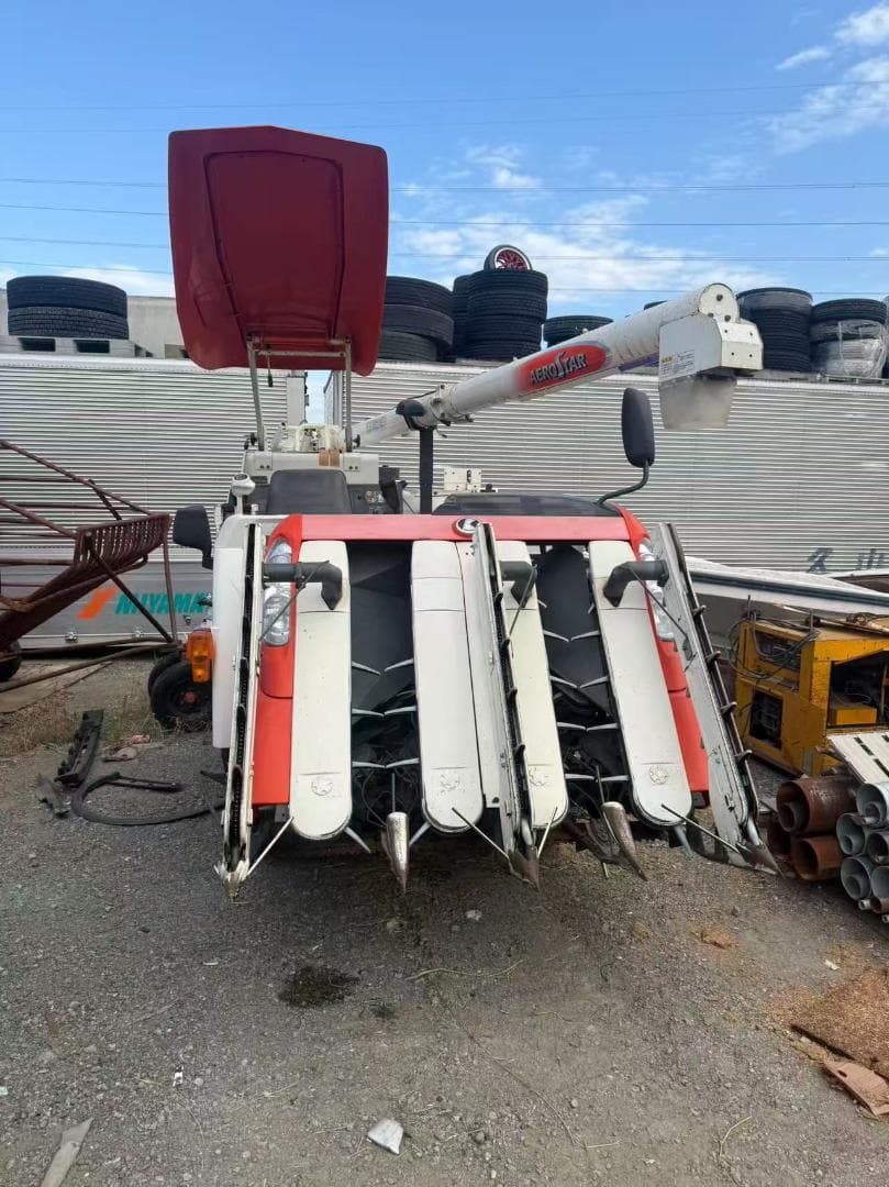 【福岡県みやま市】 クボタ コンバイン ARN445 757時間 45馬力 水平