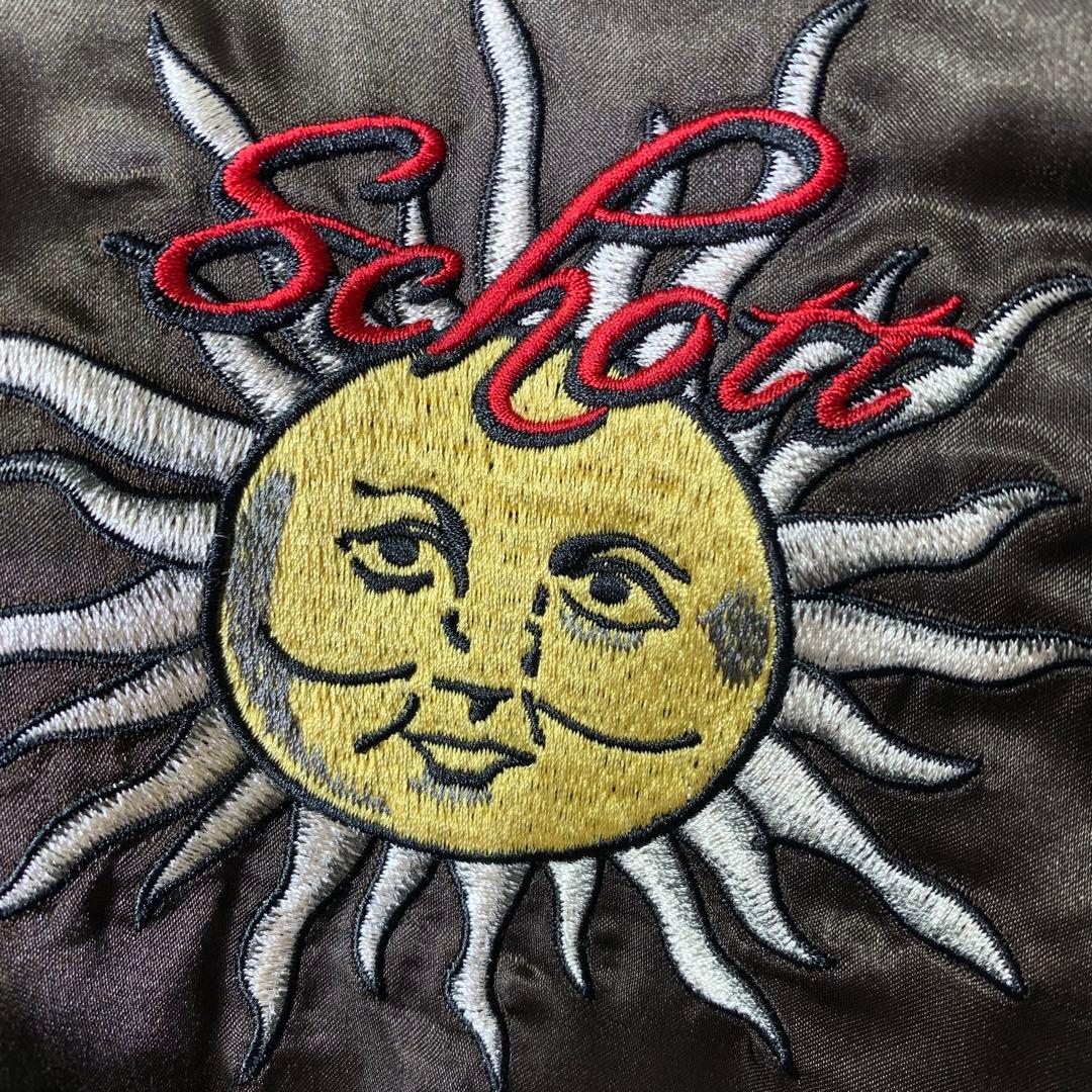 SCHOTT ベルベットリバーシブルスーベニアジャケット L 別珍 スカジャン
