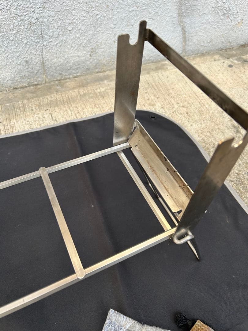 ノリノリライフ　ヨコナガメッシュ焚き火台、スライドゴトクセット