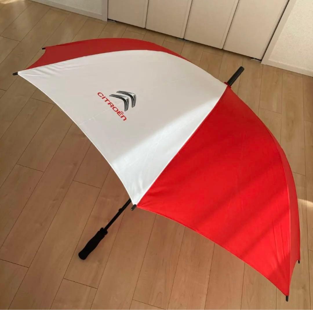 【タグ付未使用】CITROËN シトロエン ロゴ入り 雨傘 ビックサイズ