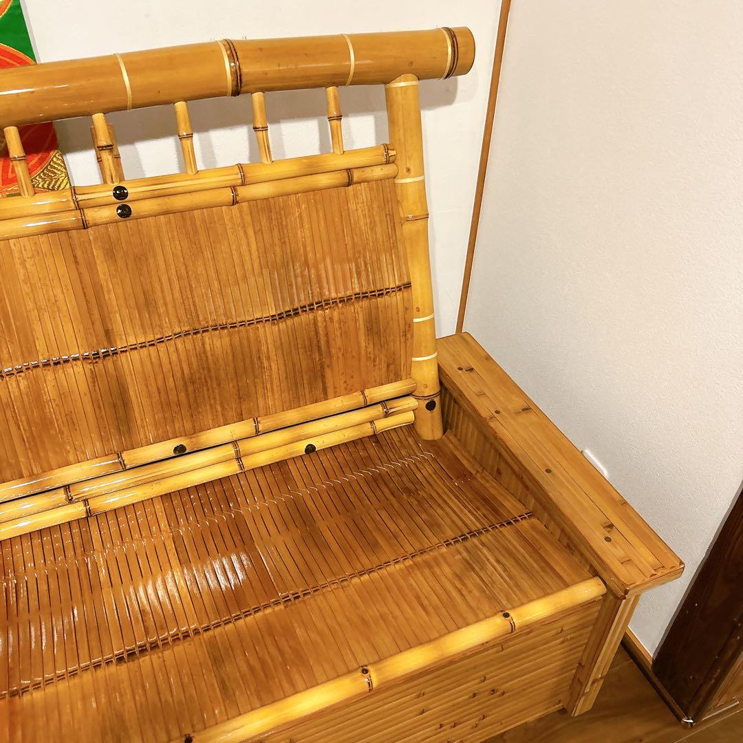 竹製 ソファー 梅里竹芸 美品