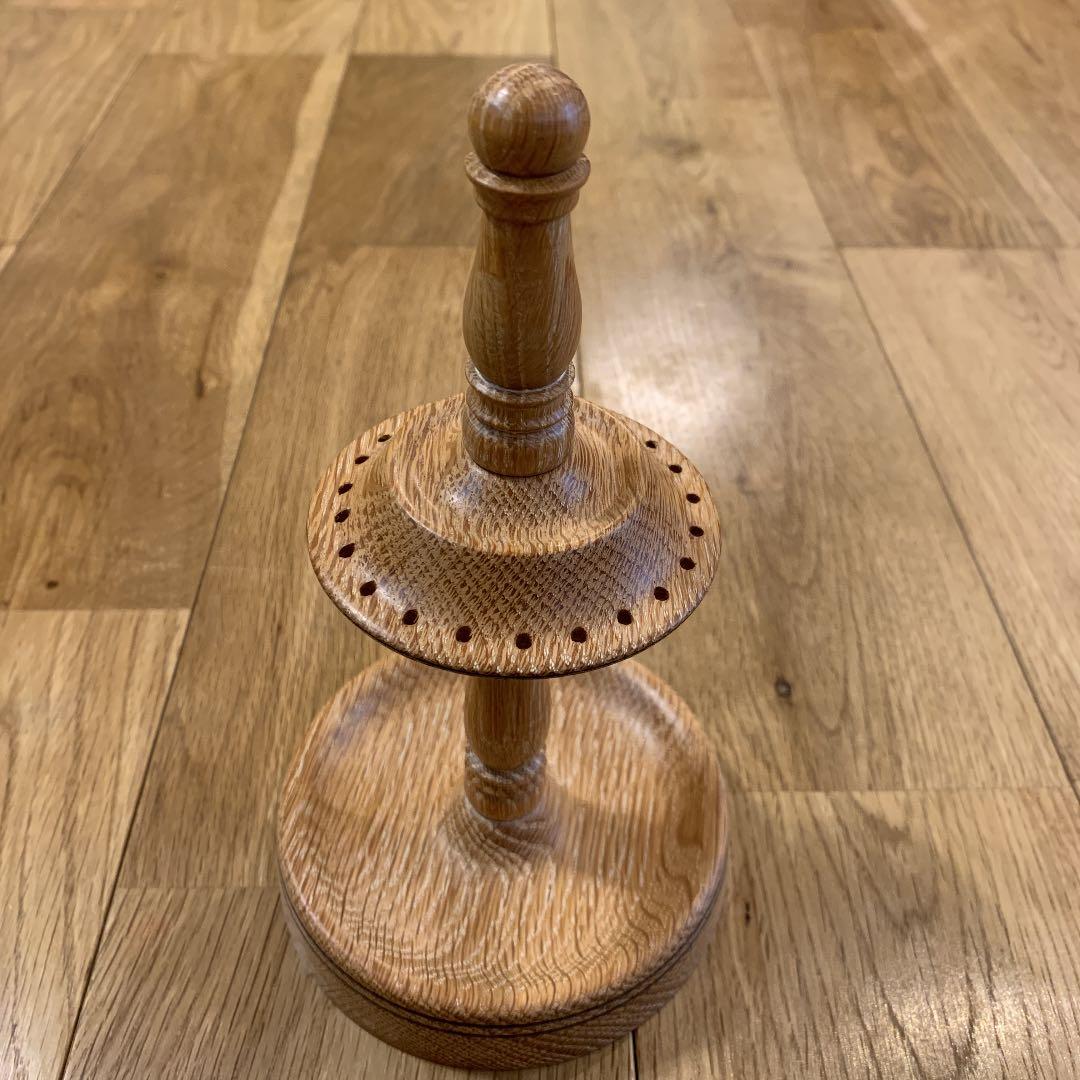 ピアススタンド　未使用　オーク材　北欧／ナチュラルインテリアに 匿名配送