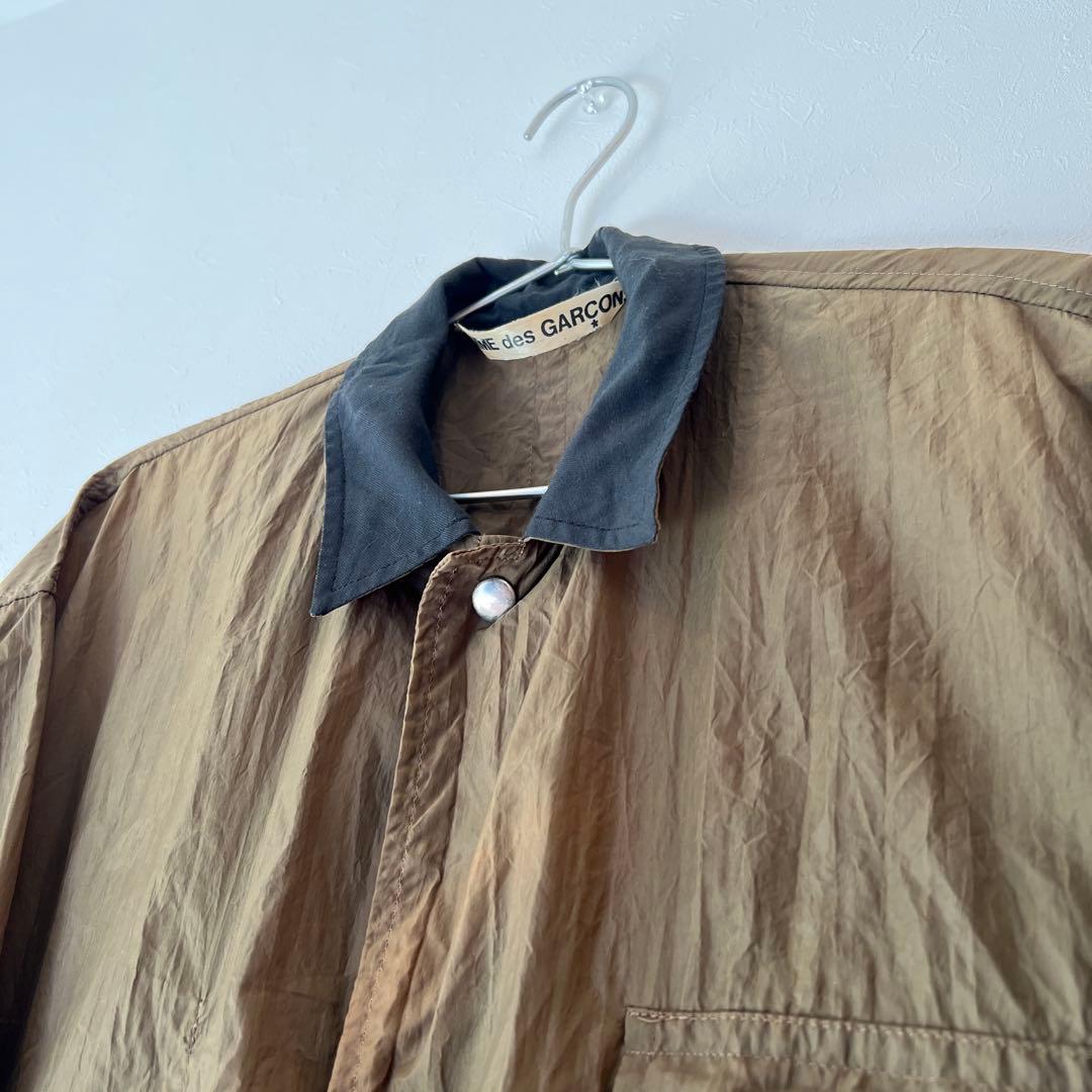 70s Comme des garçon ナイロンコート 初期 カーキ