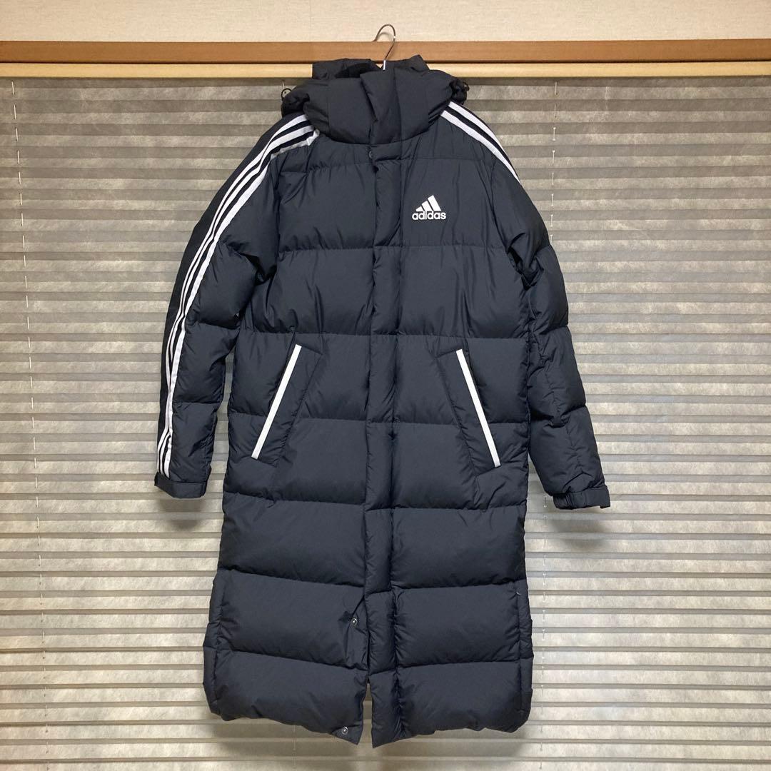 美品　S ベンチコート　アディダス　ダウン　フェザー