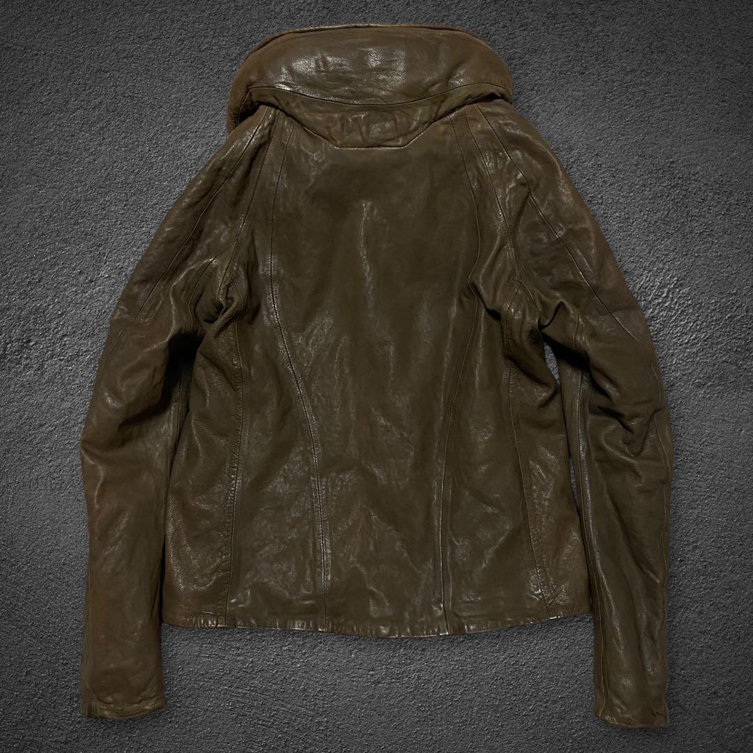 ジャケット・アウター goa Bono big hooded leather jacket