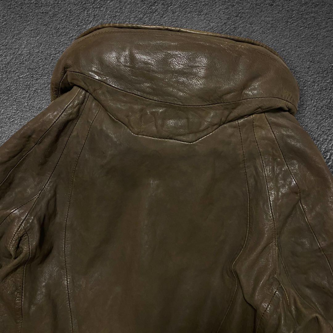 ジャケット・アウター goa Bono big hooded leather jacket