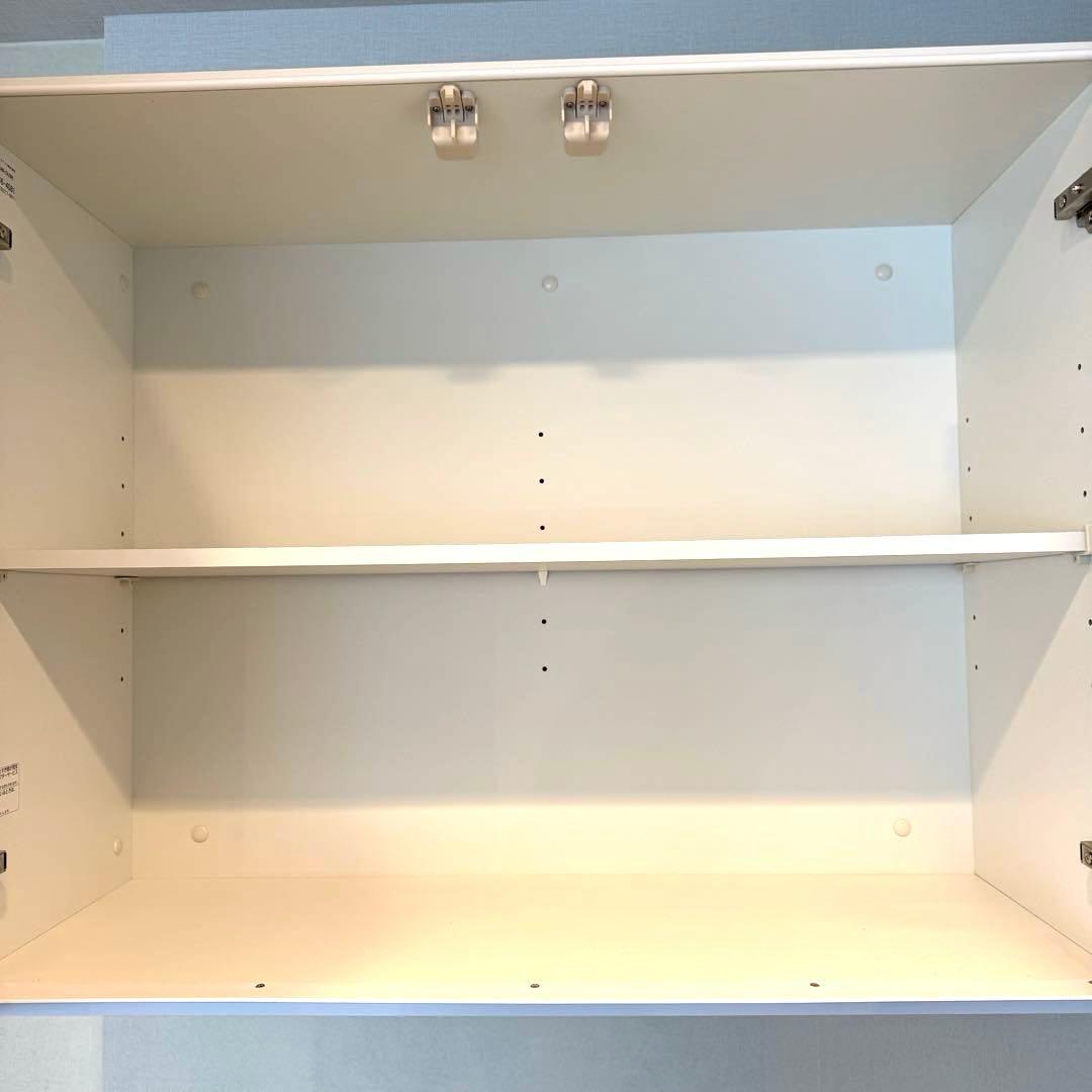 未使用美品 キッチンカウンターの上 モダンブラック 棚