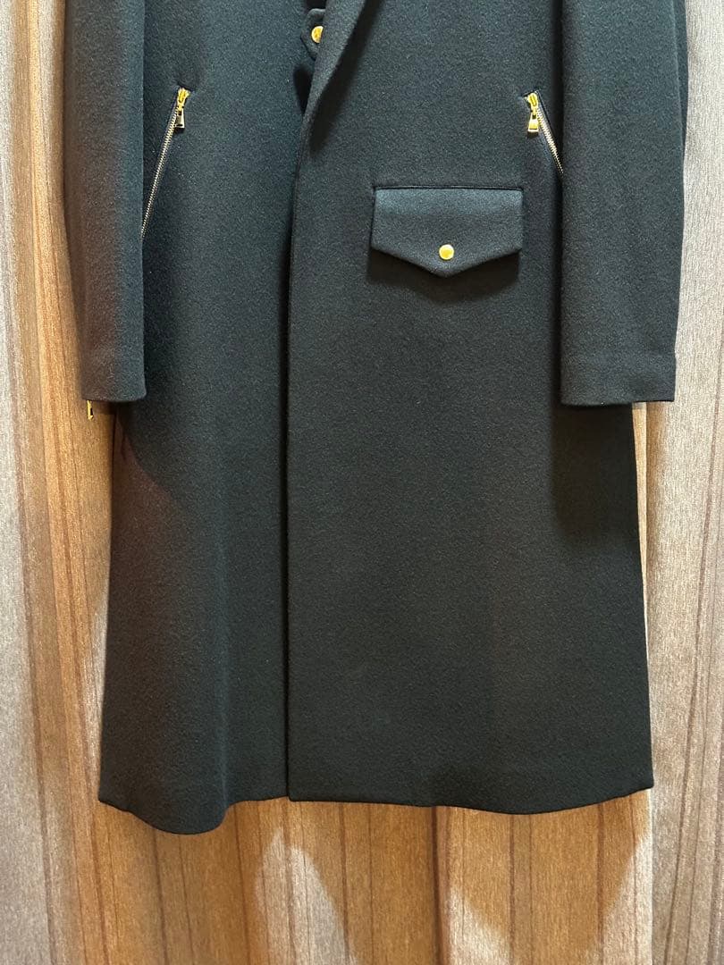 クルニ 18AW ライダース チェスターコート タイロッケンコート　ウール