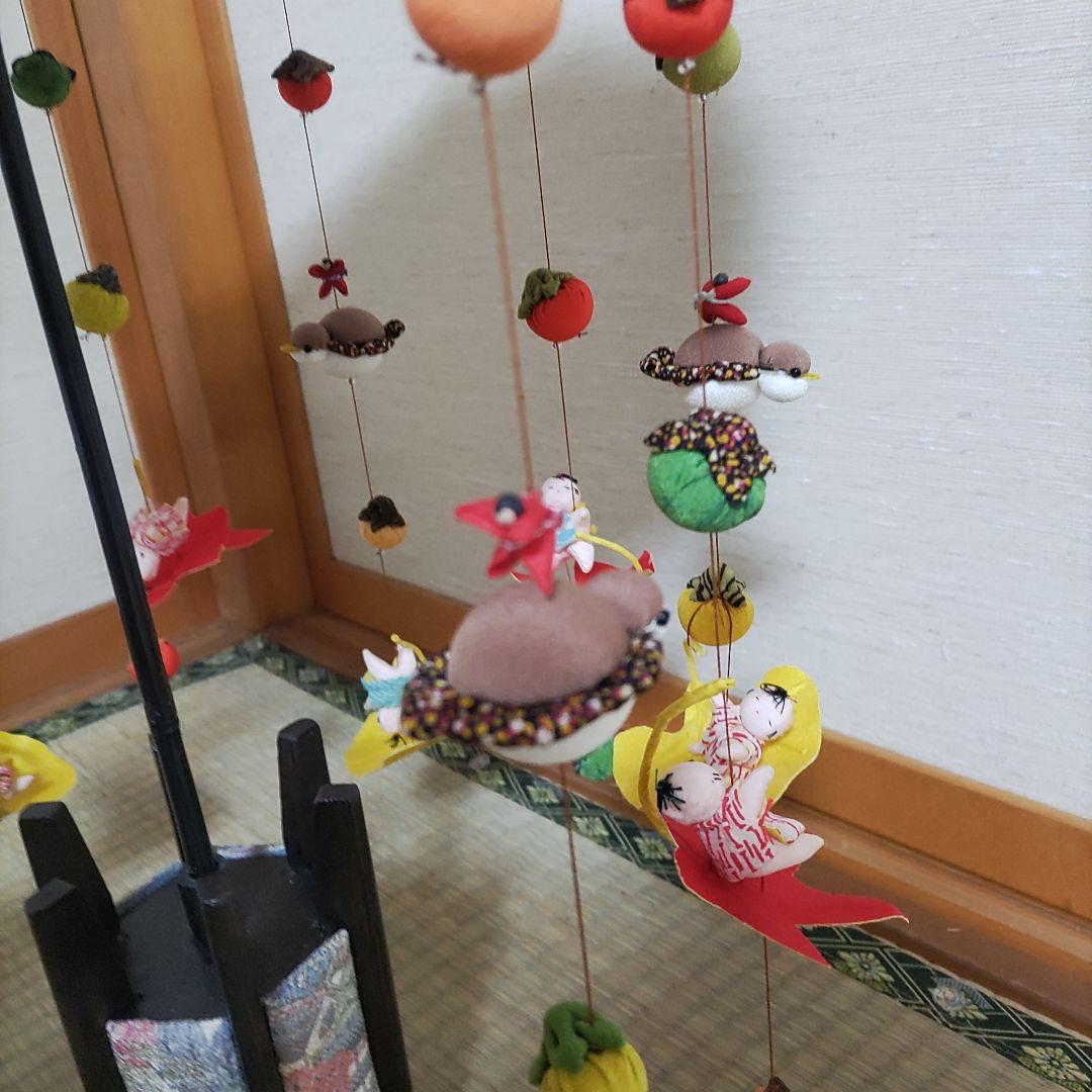 ちりめん細工　傘福　秋童　中　②