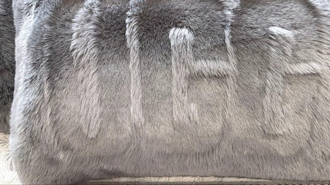 UGG ピロー クッション フェイクファーグレー３個