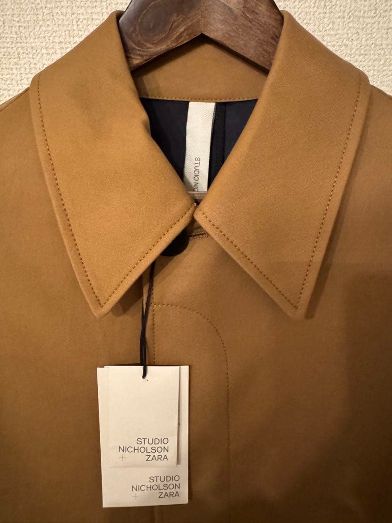 オーバーサイズコットントレンチコート×STUDIO NICHOLSON(S-M)