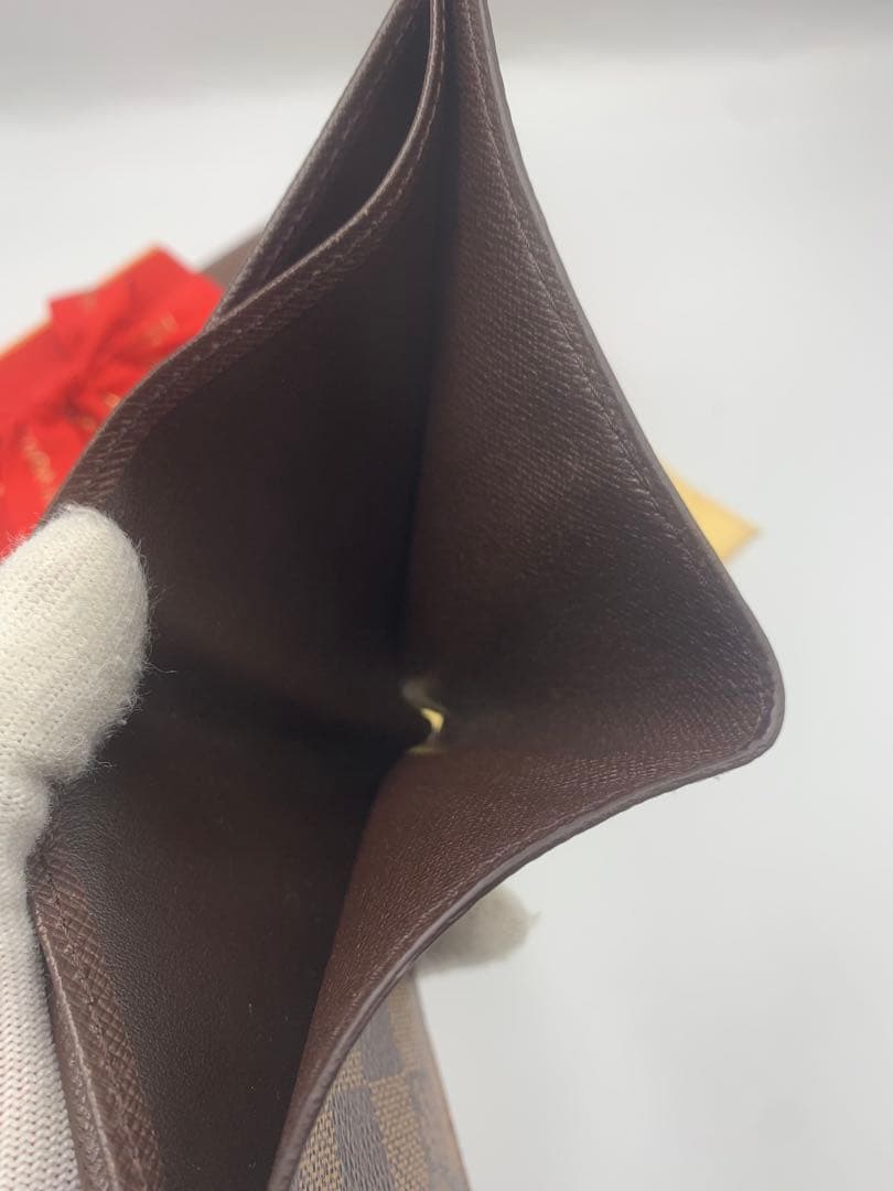 美品】LOUISVUITTON ヴィトン　ダミエ　マルコ　二つ折り財布 P55