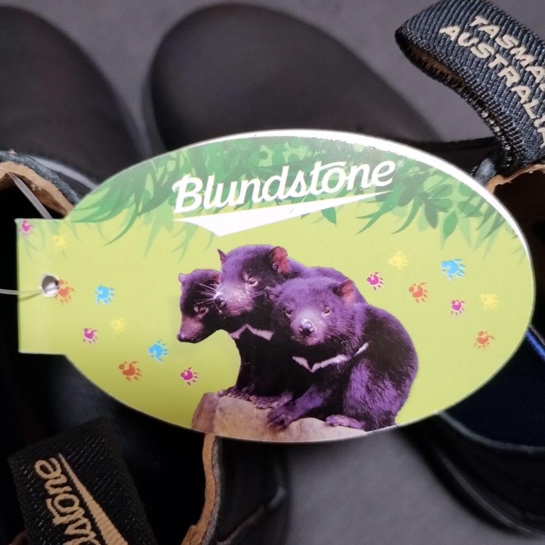 Blundstone 580 キッズブーツ ブラック/ブルー