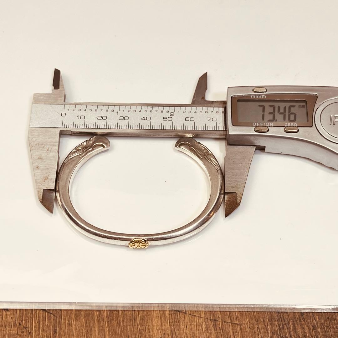 鷲見太郎 イーグルフェイス K18 ローズ メタル ブレスレット バングル