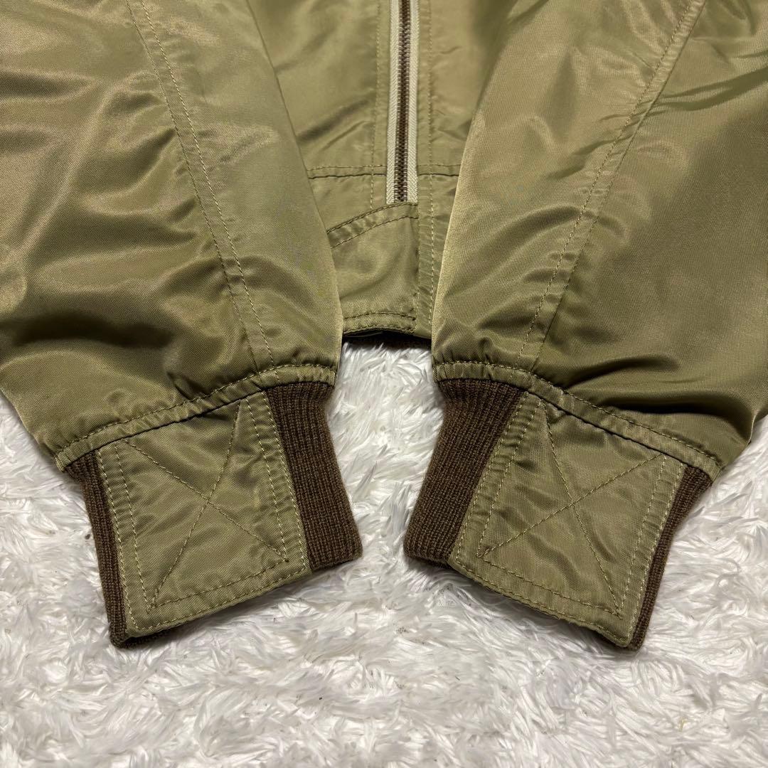 希少 EVISU YAMANE フライトジャケット カーキ MA-1 Mサイズ