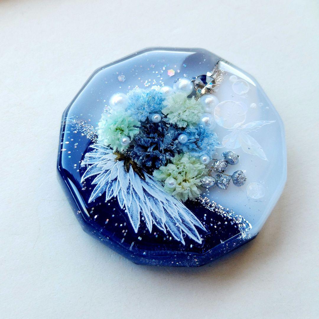 【1626】レジン　ヘアゴム　ポニーフック　ブロ―チ　ハンドメイド