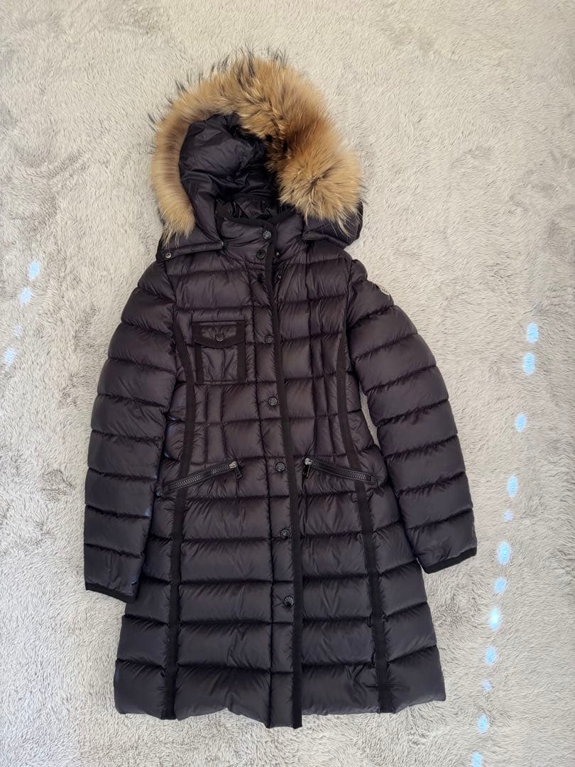 【美品】モンクレール　エルミファー　0　ダウン　希少リアルファー