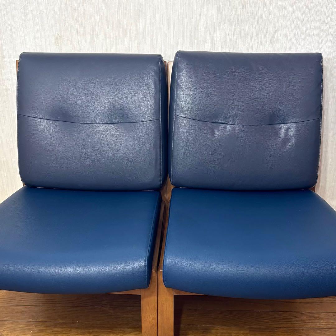 『karimoku』カリモク アームレスチェア 肘掛けチェア 椅子 2脚セット