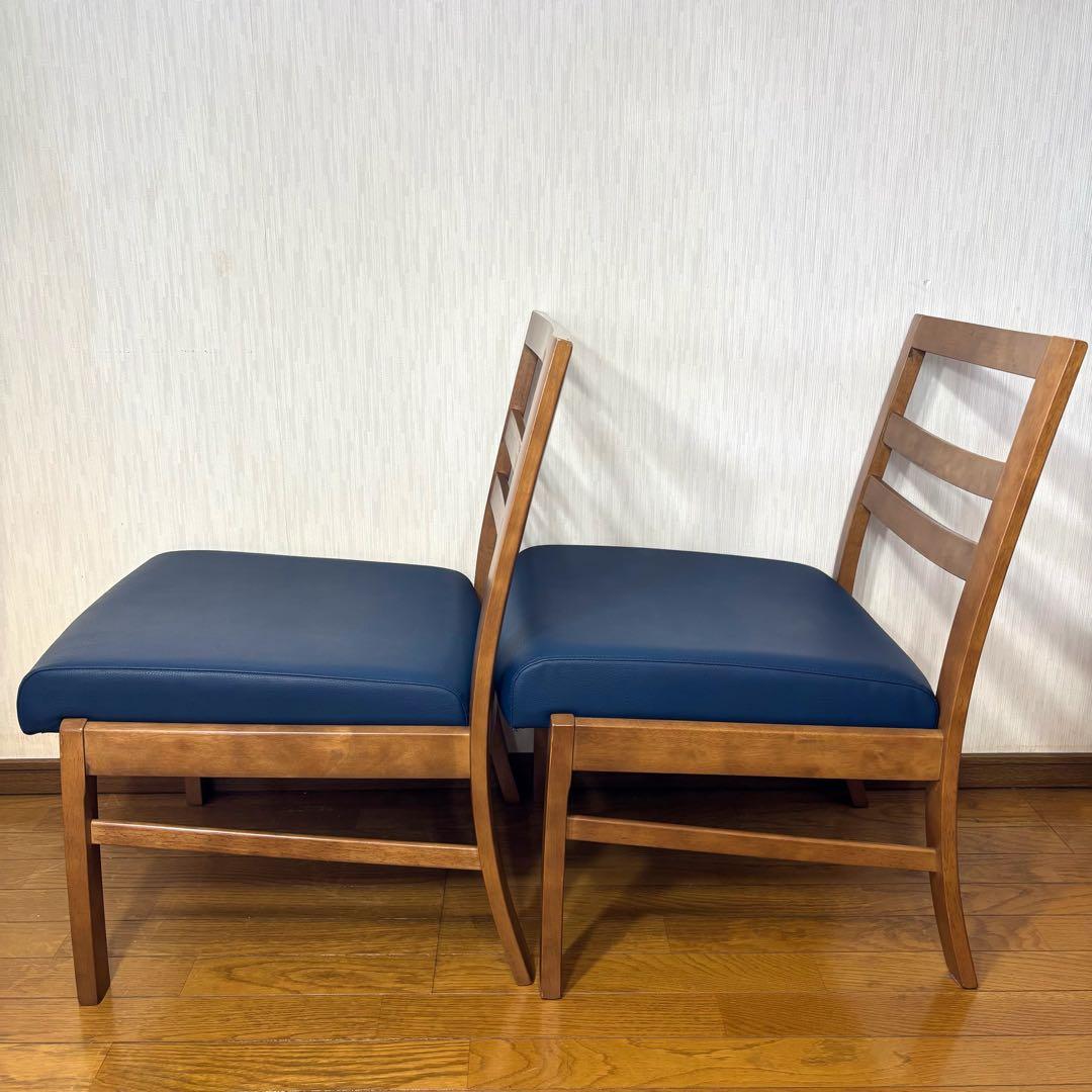 『karimoku』カリモク アームレスチェア 肘掛けチェア 椅子 2脚セット