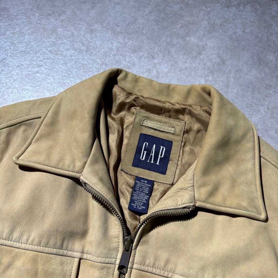 2003 00’s OLD GAP vintage leather jacket
