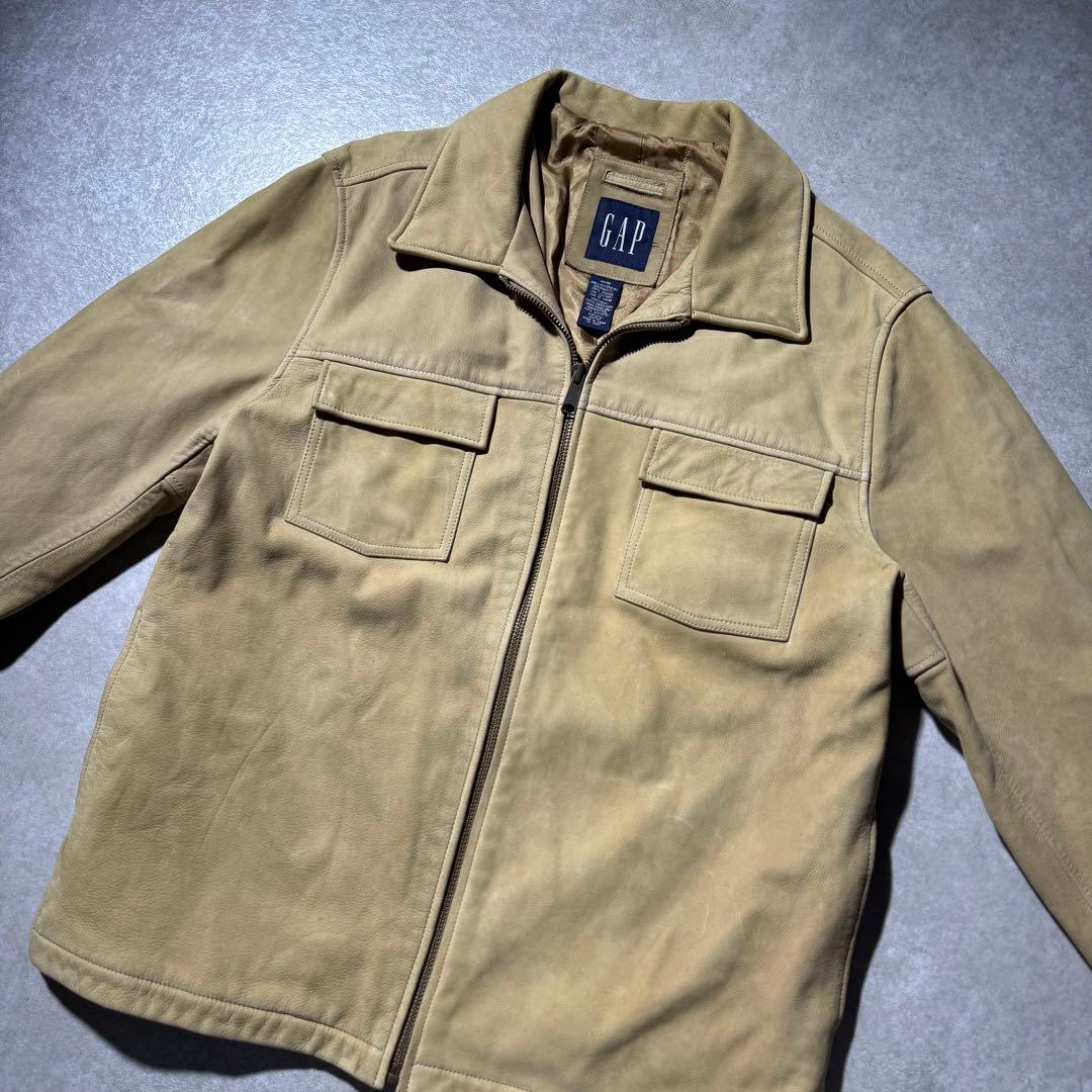 2003 00’s OLD GAP vintage leather jacket