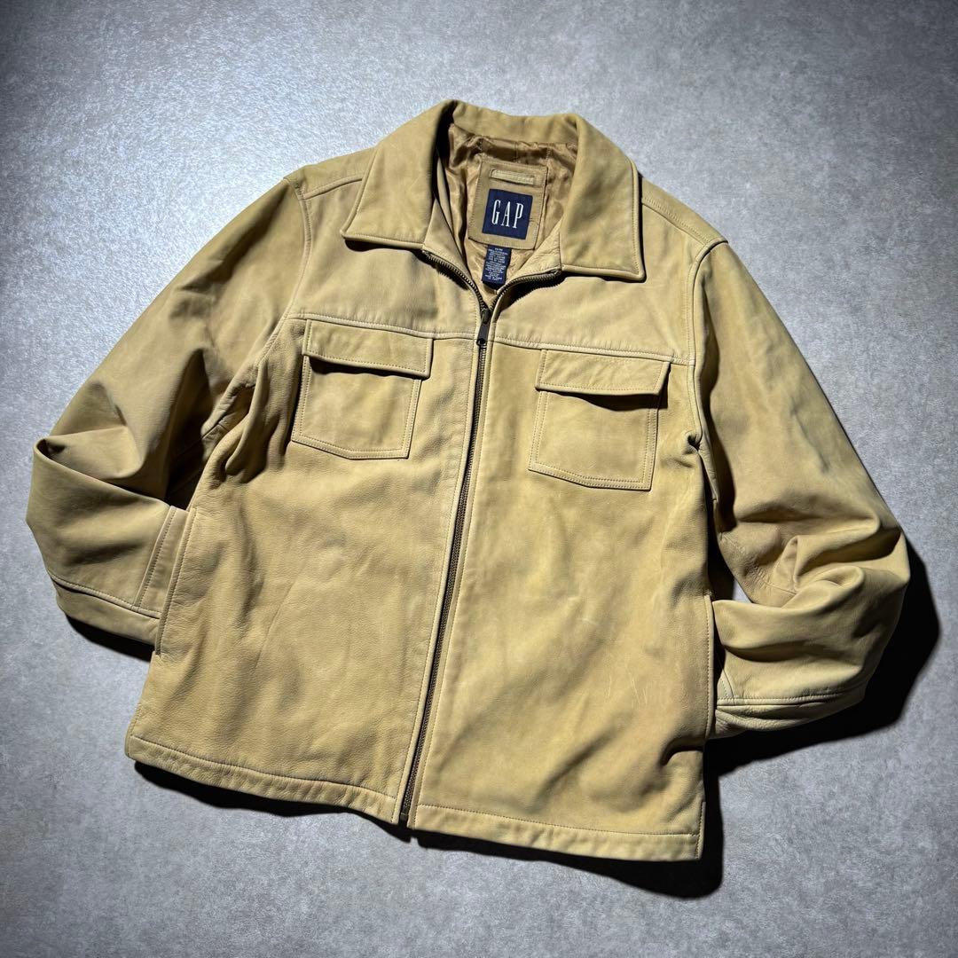 2003 00’s OLD GAP vintage leather jacket