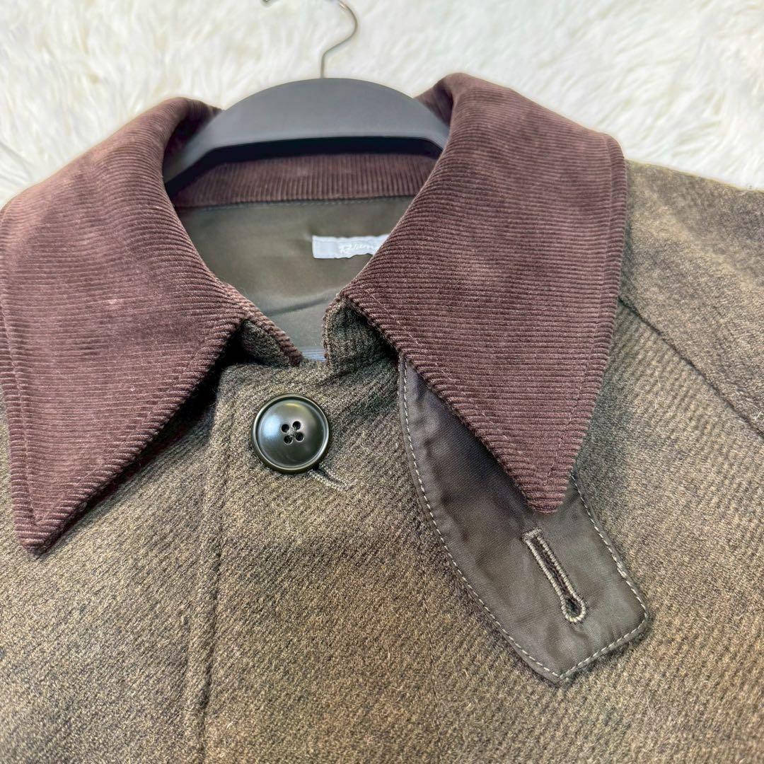 ジャーナルスタンダード レリューム バルマカーンコート カーキ コーデュロイ L