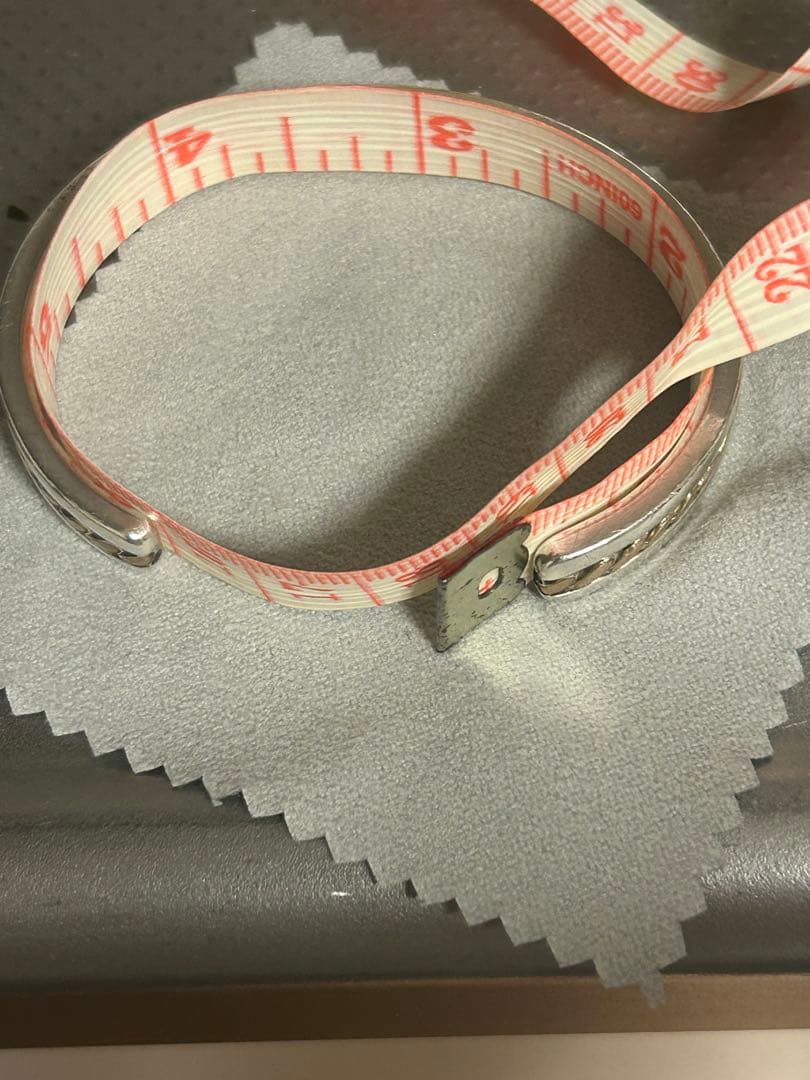 ナバホ　シルバー バングル 925 スターリング12K Daniel Make