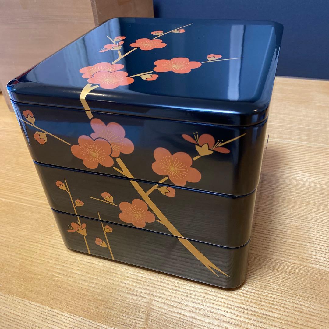 越前塗　重箱　三段