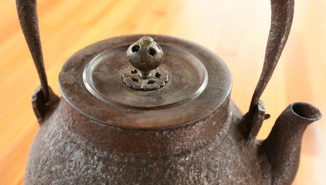 鉄瓶 龍文堂造　骨董品 茶道具