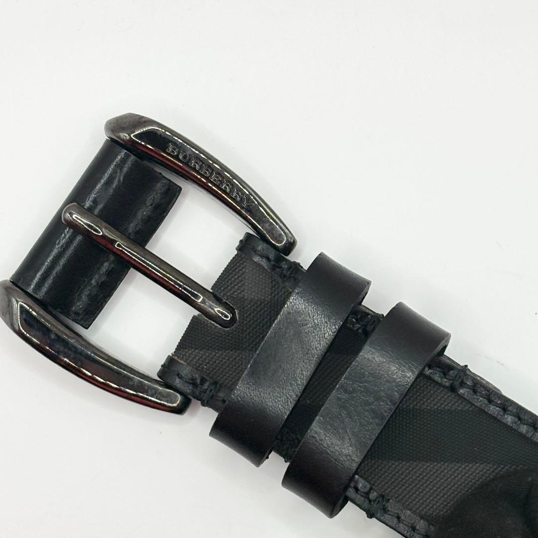 Burberry ベルト ノバチェック ブラック メンズ