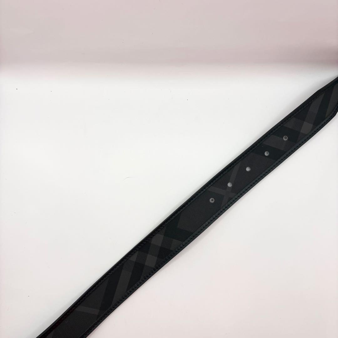Burberry ベルト ノバチェック ブラック メンズ