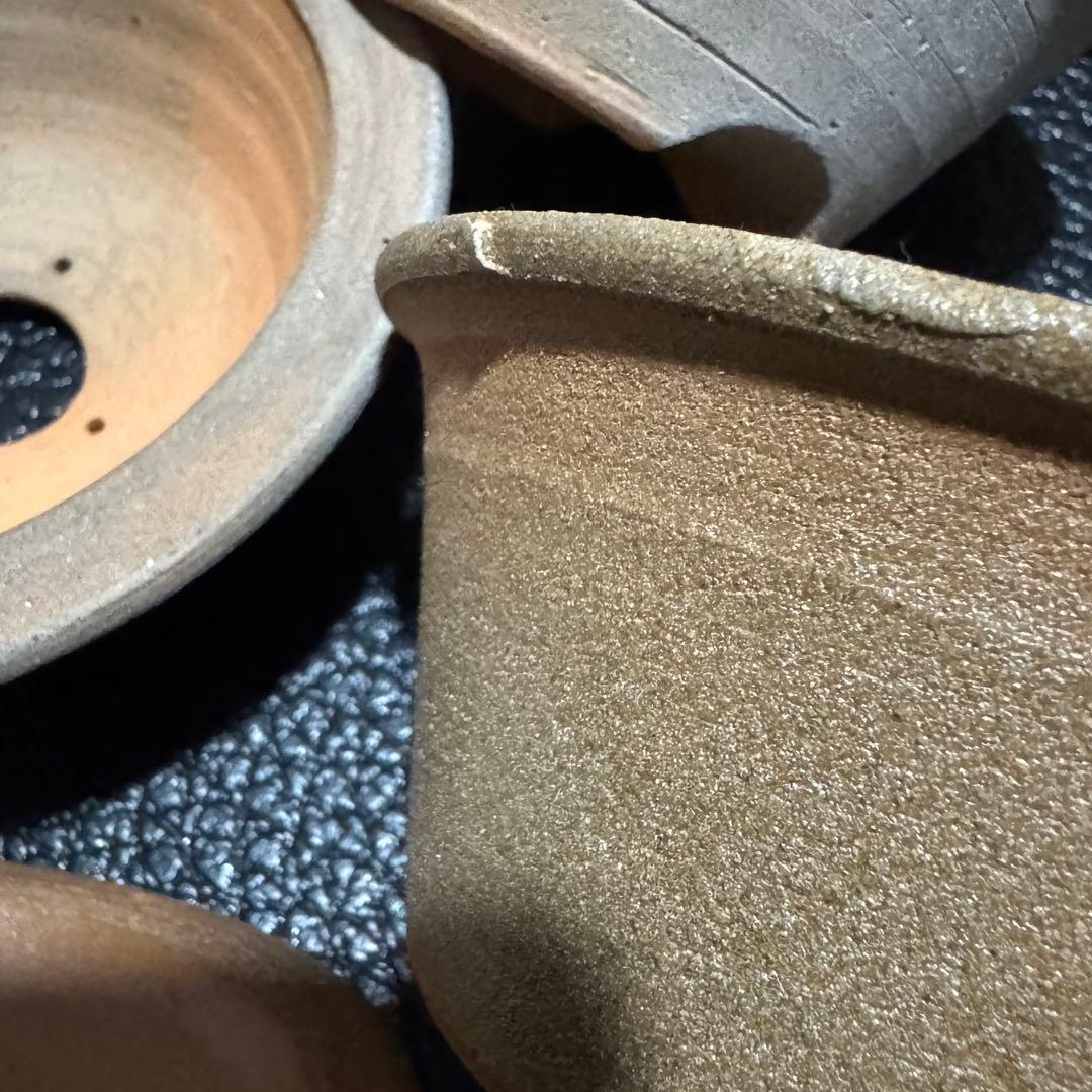 唐津焼 植木鉢 盆栽鉢 10鉢 焼き締め