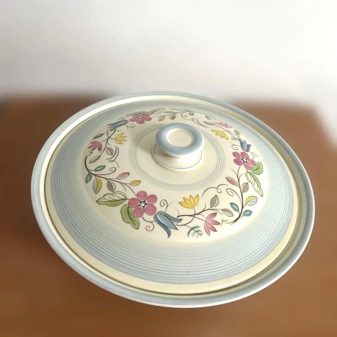 shelley花柄 蓋付きボウルアンティーク