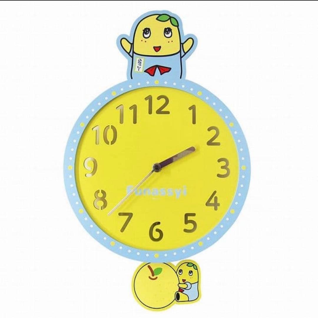 新品未使用 ふなっしー 掛け時計 ふなっしーLAND限定 グッズ 貴重 日本製