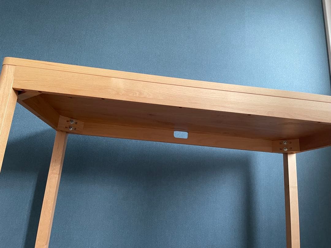 堀田木工☆天然木　軽量デスク　作業台　机　木製デスク 事務机　在宅　学習机