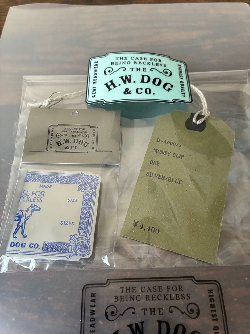 THE H.W. DOG&CO. 新品未開封 マネークリップ シルバー ブルー