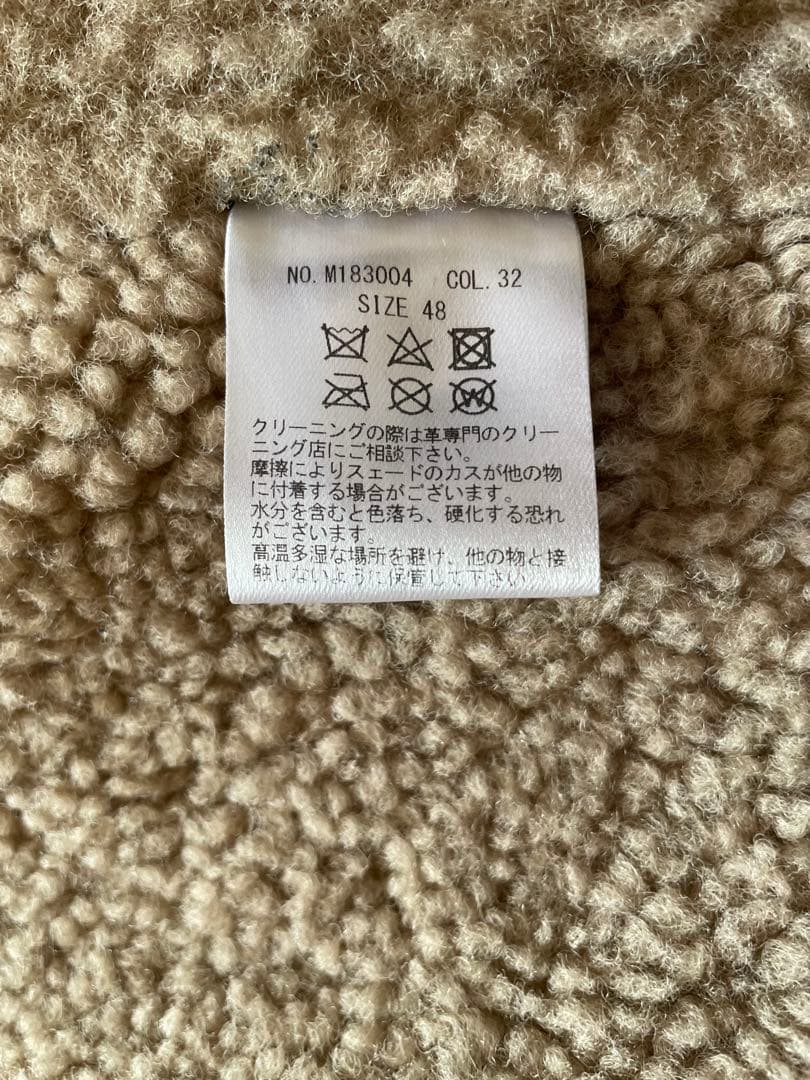 M.l.D.A ミダ ムートンランチコート 完売品 レザージャケット