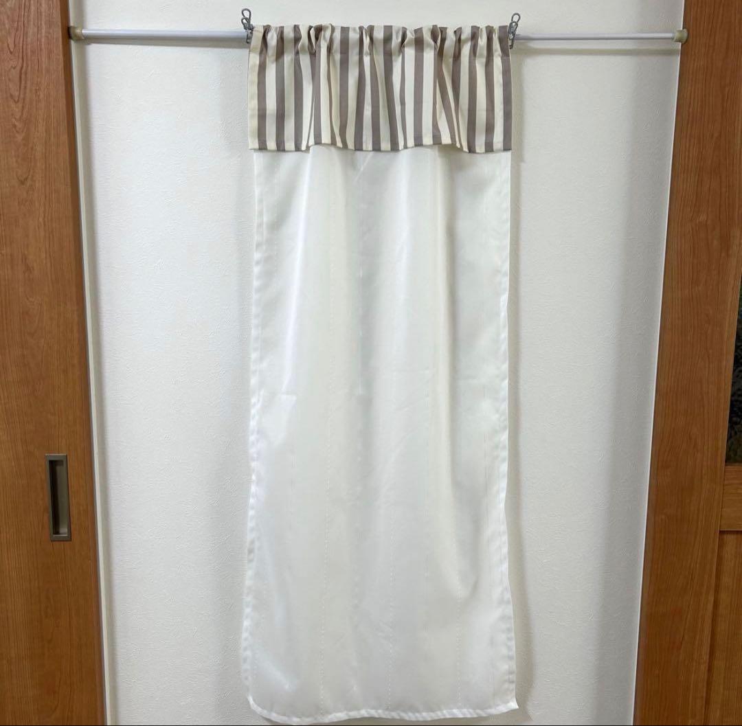 【ayacyura】フリル付ミラーレースカフェカーテン　ご案内用