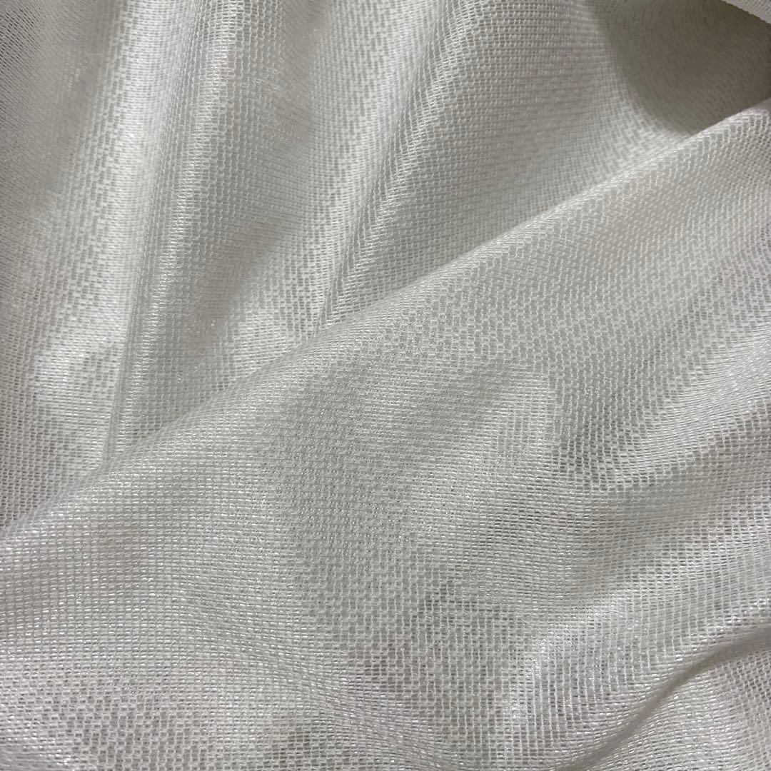 【ayacyura】フリル付ミラーレースカフェカーテン　ご案内用