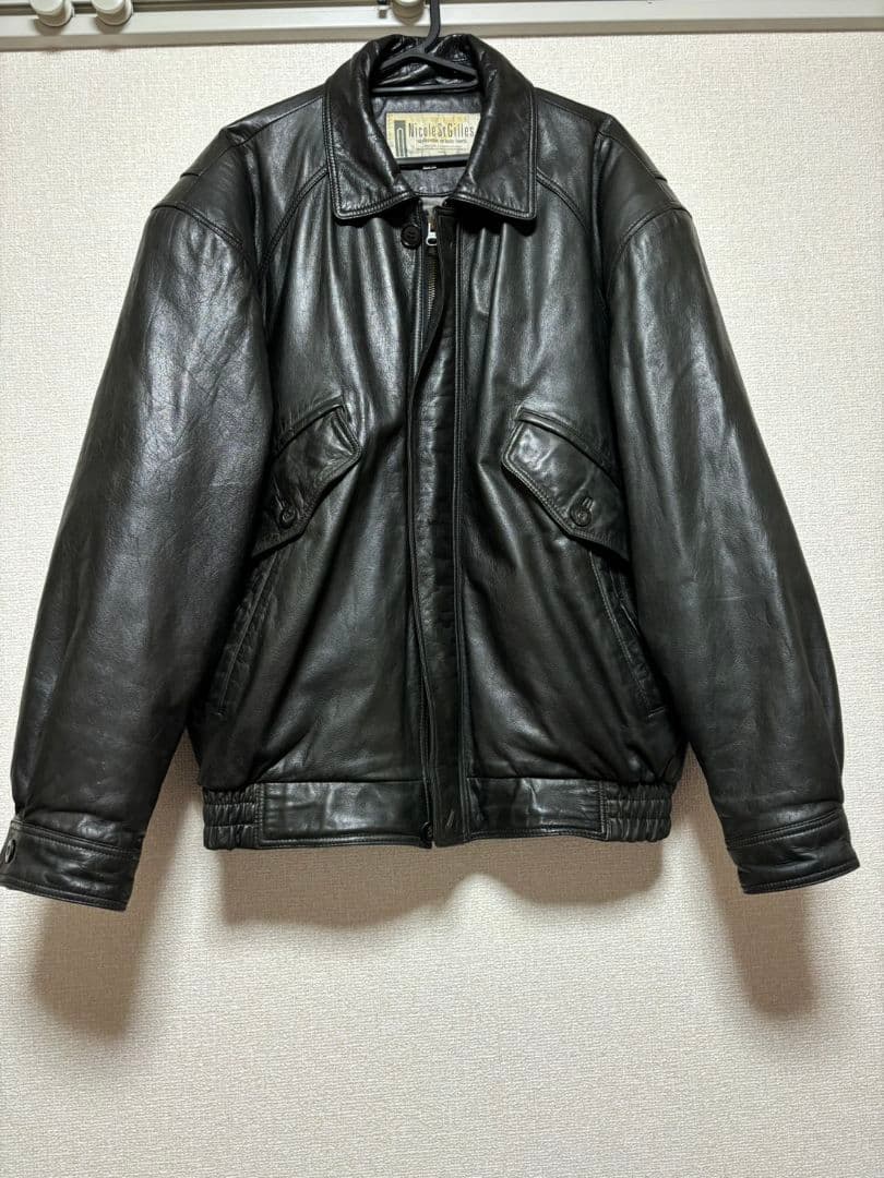 最終値下げ　80s Nicole St Gilles ブラック レザージャケット