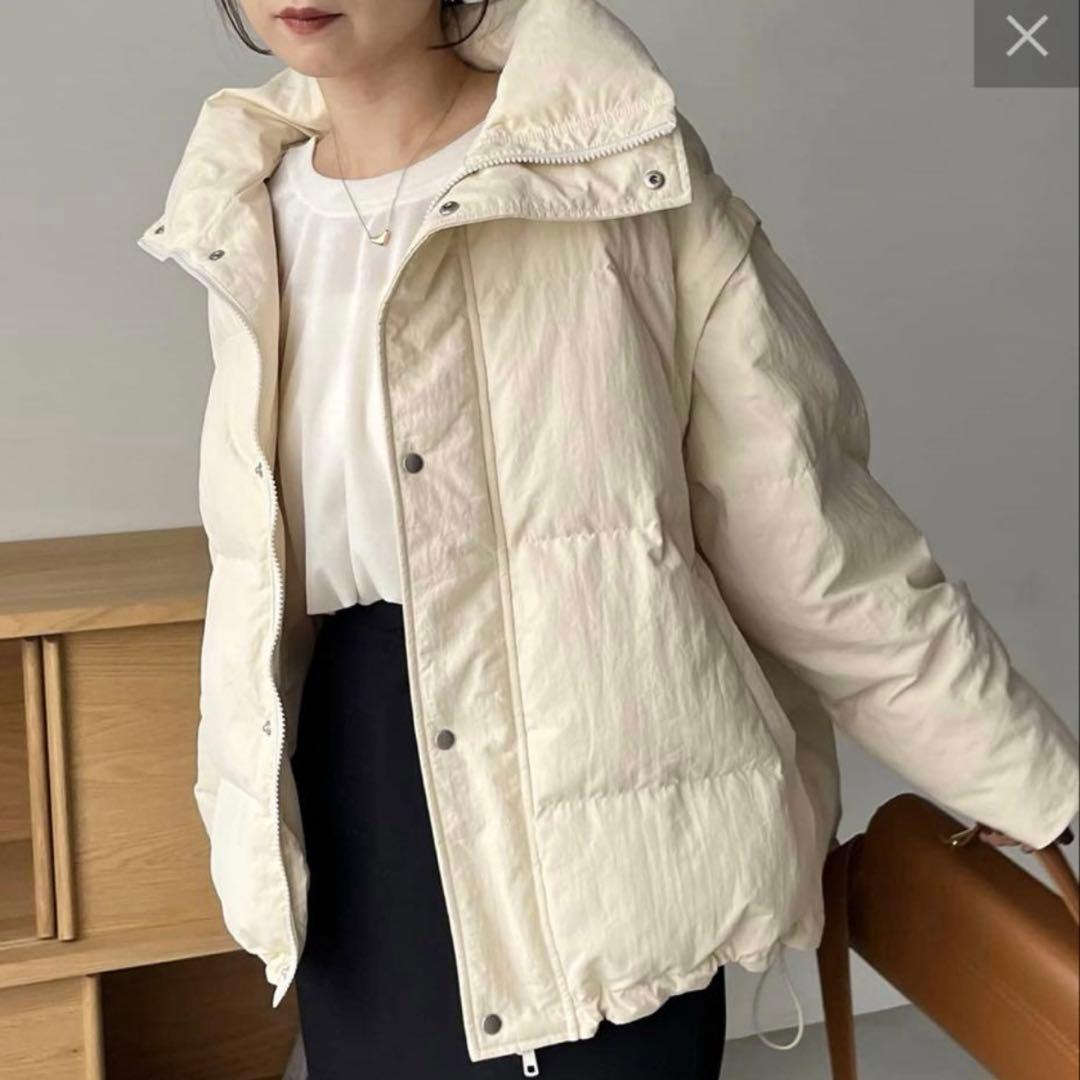 カプリシュレマージュ 2WAY中綿ミドルコート　ダウンジャケット