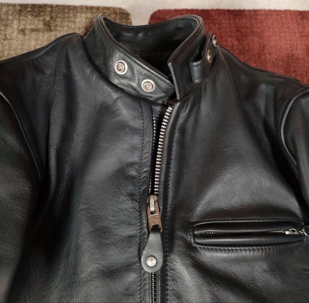 美品　人気 Schott　641 牛タグ　３４ ヘビーステアハイド　ライダース