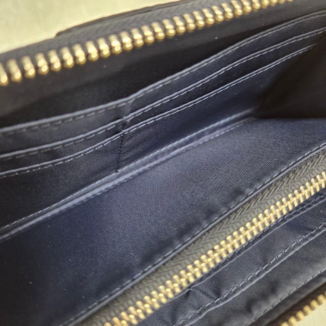 お値下げ【美品】ポーターリフトロングウオレット ネイビー