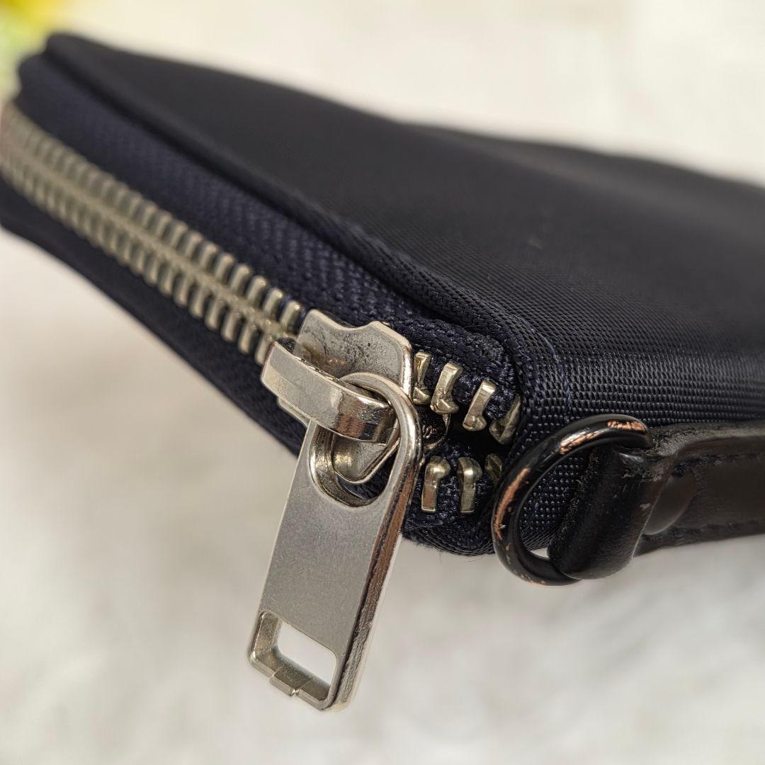 お値下げ【美品】ポーターリフトロングウオレット ネイビー