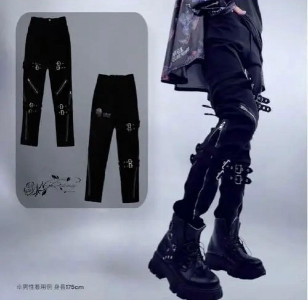 MULTI BUCKLE ZIPスキニーパンツ