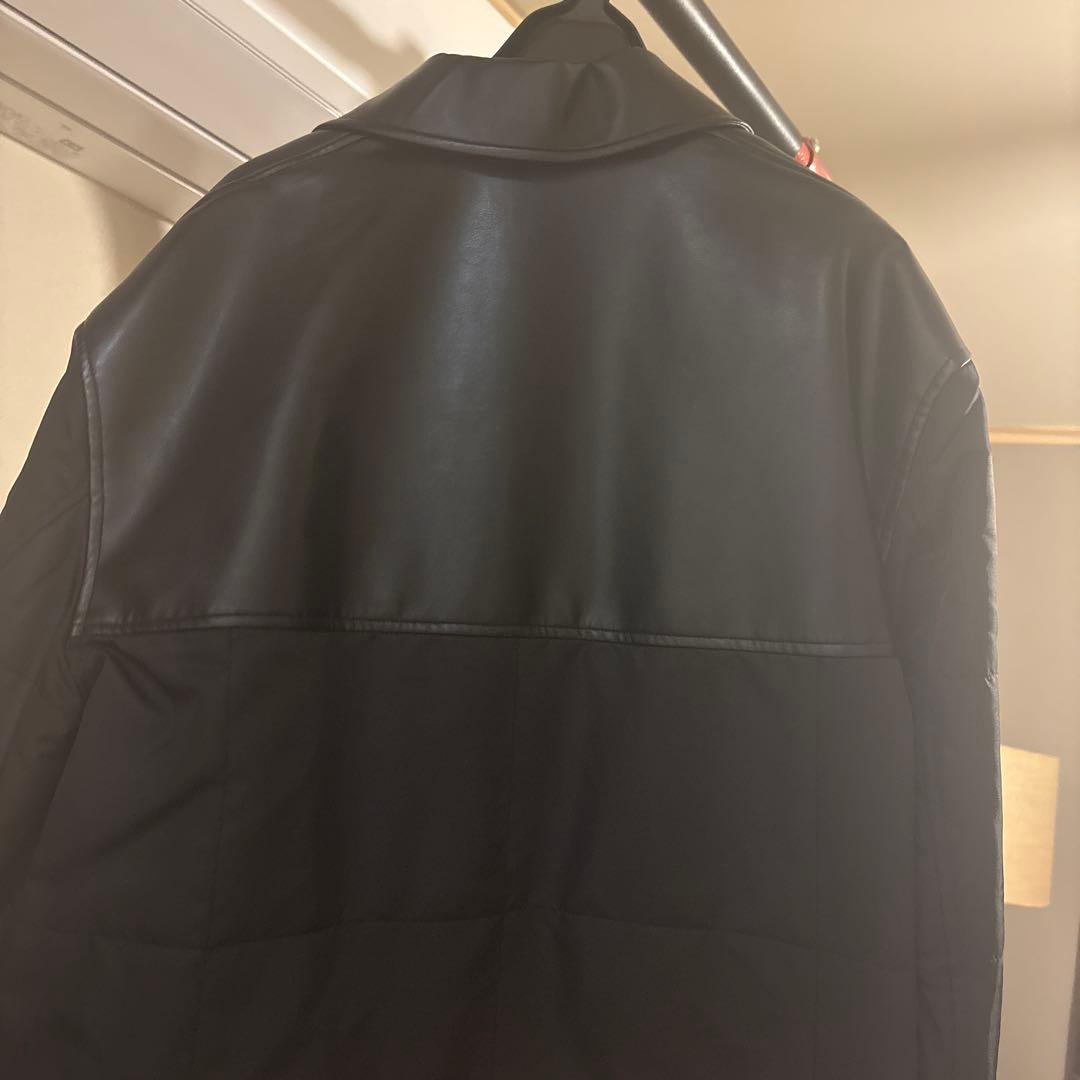 CLANE クラネ　LEATHER SWITCHING OVER JACKET